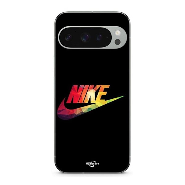 Coque - MANIACASE - Google Pixel 9 Pro XL - Mjuk - Färgad Nike-logotyp - Svart Svart