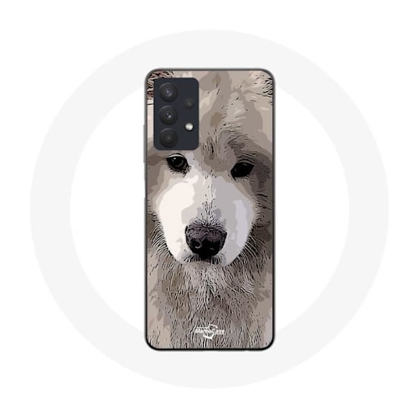 Coque för Samsung Galaxy A32 5G Samoyed Grå Hundras