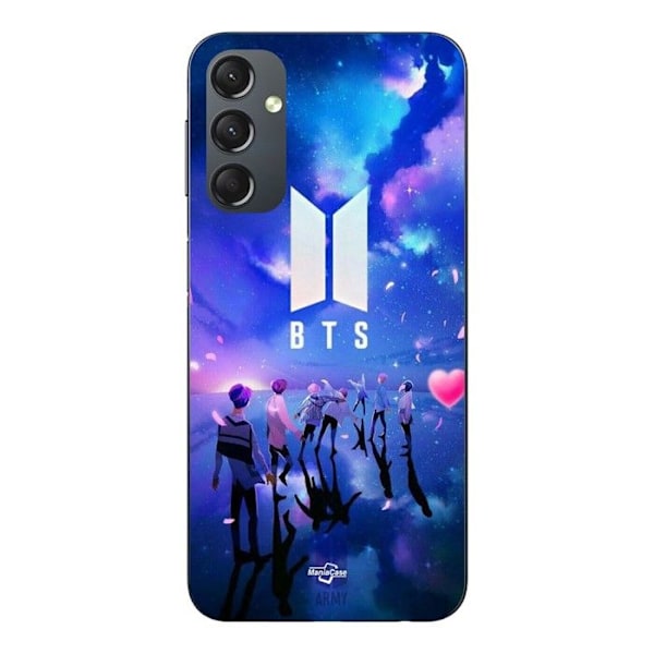 Coque - Maniacase - Samsung Galaxy A24 - Svart - Mjuk - BTS Grupp Symbol Armé