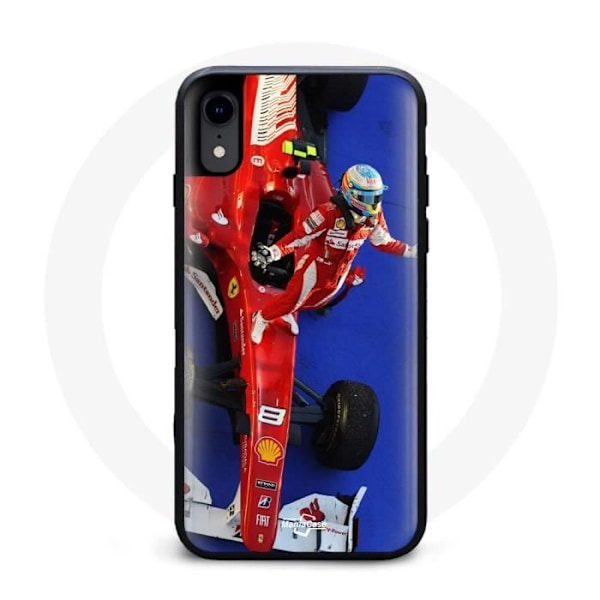 Coque iPhone XR Formel 1 Röd Fernando Alonso