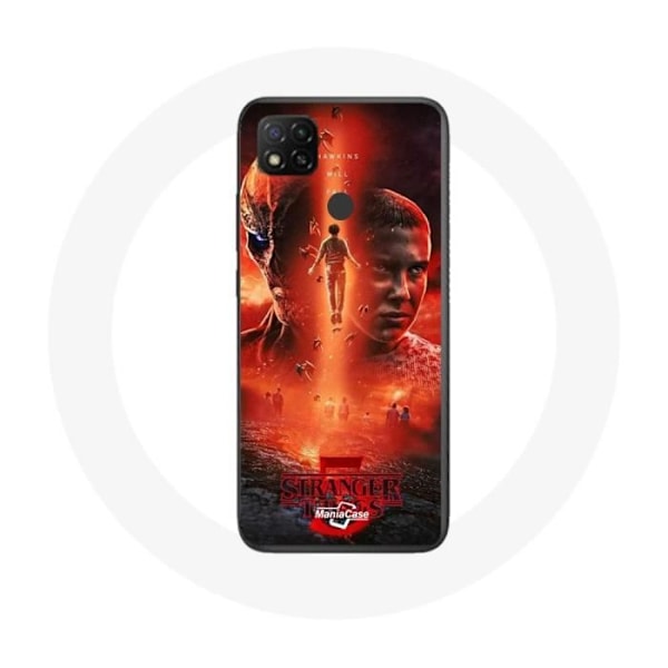 Coque - Maniacase - Xiaomi Redmi 9C - Flexibel - Svart - Stranger Things Säsong 5