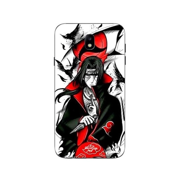 Coque - Samsung - Galaxy J7 2018 - Demon Slayer - Itachi Uchiha - Souple - Noir