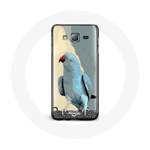 Skydd för Samsung Galaxy J5 Parakiter papegojor Blå