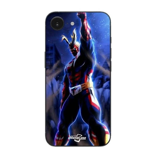 Coque Maniacase För Iphone 16E All Might, One for All, My Hero Academia anime Svart