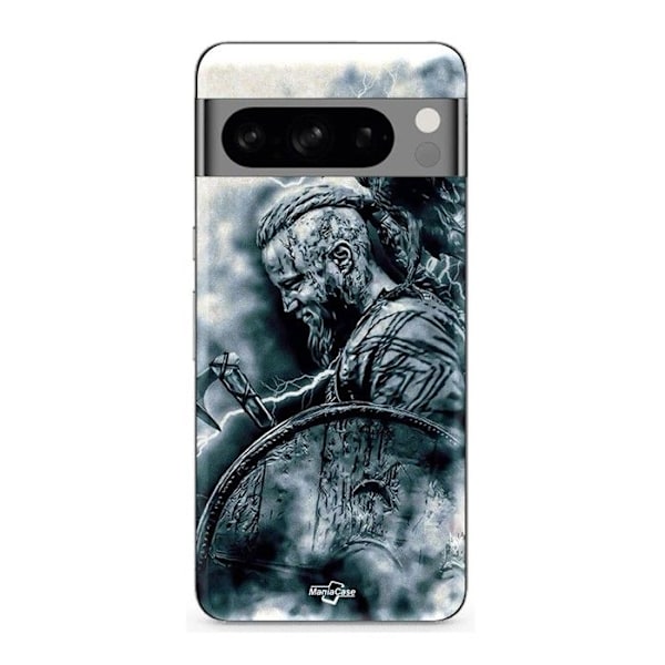 Coque - MANIACASE - Google Pixel 8a Pro - Svart - Silikon - Vikings Ragnar Lothbrok Svart