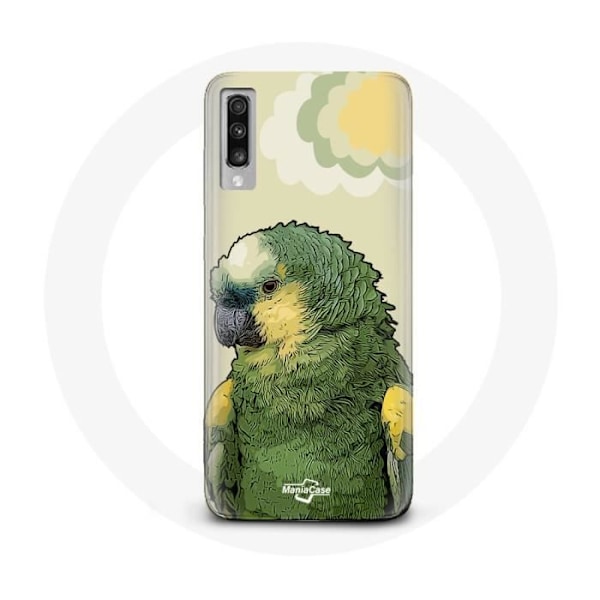 Coque för Samsung Galaxy A50 Amazon Papegojor Grön