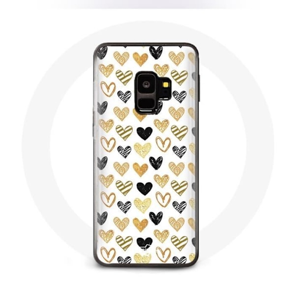 Skydd för Samsung Galaxy S9 plus med hjärtan mönster
