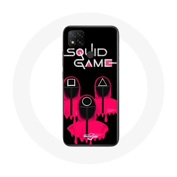 Coque Xiaomi Redmi 9C Squid Game Masker fyrkant, triangel och cirkel