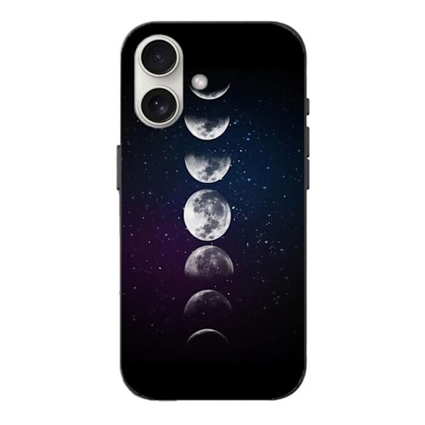 Coque - Iphone - 16 Plus - Måne - Nat - Stjerne - Blød