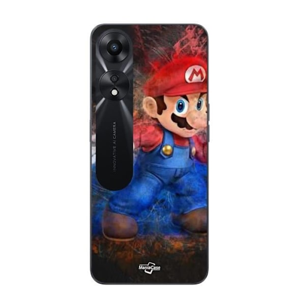 Coque - Maniacase - Oppo A78 5G - Super Mario Bros - Flexibel - Svart