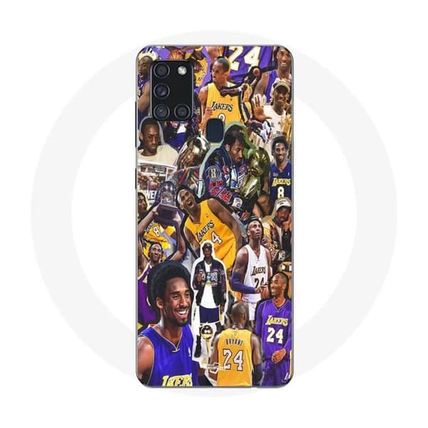 Coque - Maniacase - Galaxy A21s - Kobe Bryant - Blød - Sort