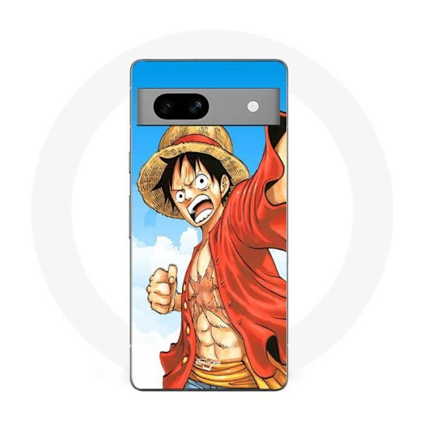 Cover - Maniacase - Google Pixel 7a - Blød - Sort - Monkey D Luffy Svart