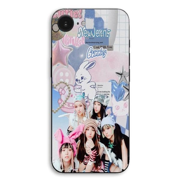 Coque til iPhone 16E New jeans sød tapet Maniacase Svart