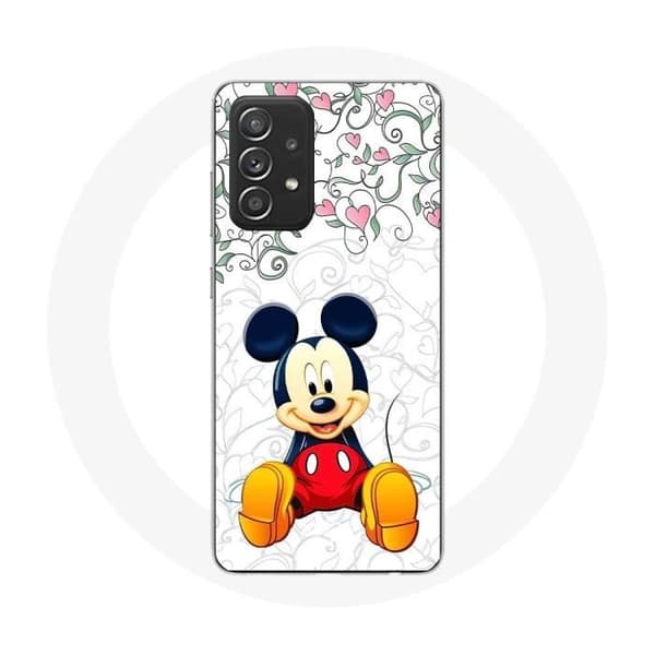 Cover til Samsung Galaxy A52 Mickey Mouse Blomster Hjerter