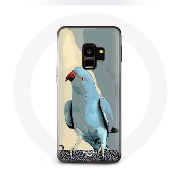 Cover - Samsung - Galaxy S9 - Blød - Papegøjer - Blå Blå