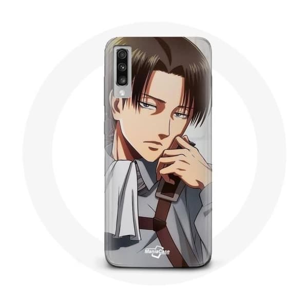 Samsung Galaxy A50 Coque Attack on Titan Levi Ackerman Manga