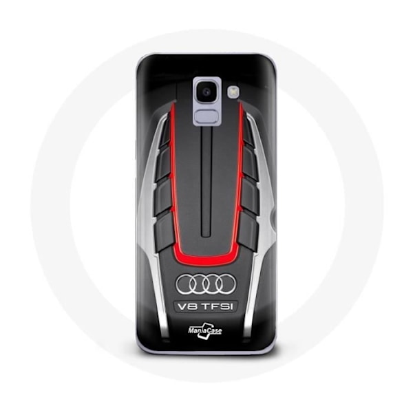 Coque - Audi - Samsung Galaxy J6 2018 - Mjuk - Röd - Logotyp S8 Röd