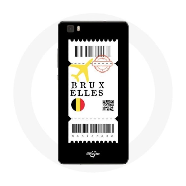 Fodral för Huawei P8 Flygbiljett Bryssel Belgien