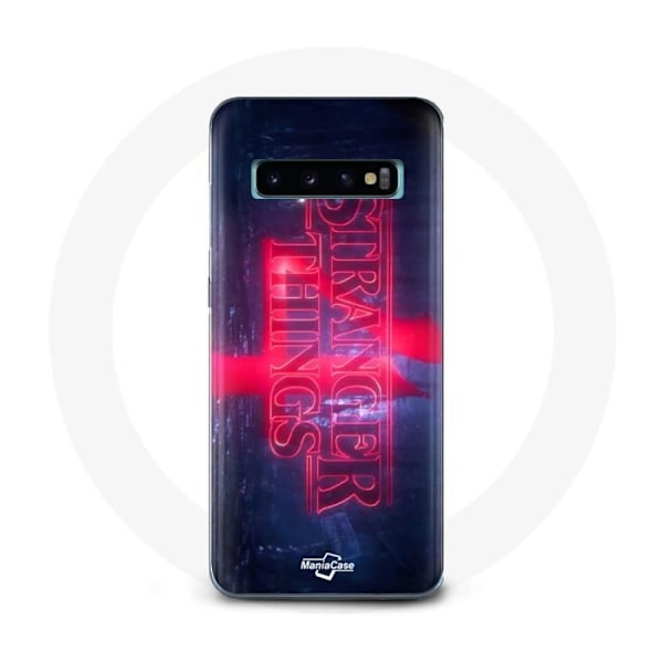 Coque för Samsung Galaxy S10 Plus Stranger Things Logotyp Transparent Säsong 4 Trailer 2022
