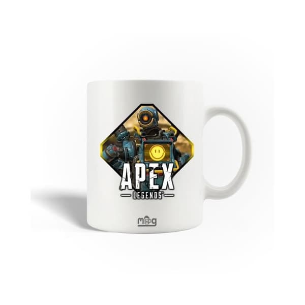 Mugg i keramik - Apex Legends - Robot - 30cl - Diskmaskinskompatibel - Vit