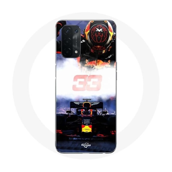 Skydd för Oppo A54 5G Formel 1 Max Verstappen F1-förare svart röd och gul