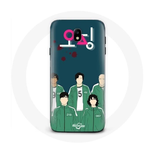 Coque för Samsung Galaxy J5 2017 Squid Game Affisch karaktärer Konst