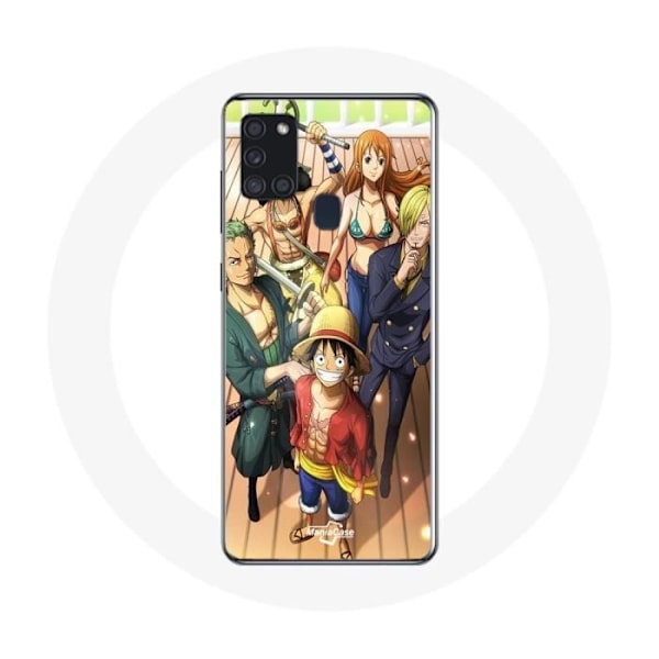 Coque för Samsung Galaxy A21s One Piece Luffy Affisch Besättningar Manga Anime