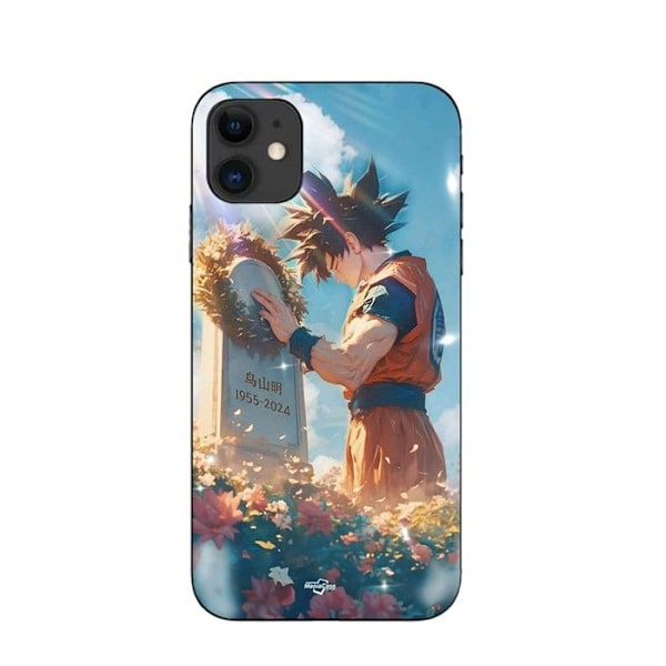 Coque Maniacase för iPhone 11 Akira Toriyama Son Goku Tombe svart