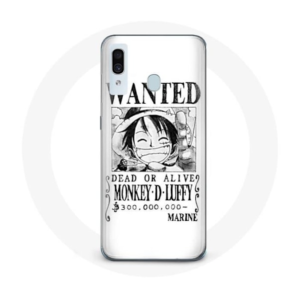 Coque för Samsung Galaxy A40 Luffy One Piece Manga white search display