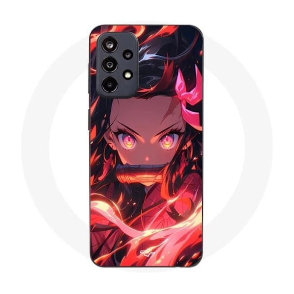 Coque - Maniacase - Samsung Galaxy A33 5G - Demon Slayer Nezuko - Mjuk - Svart