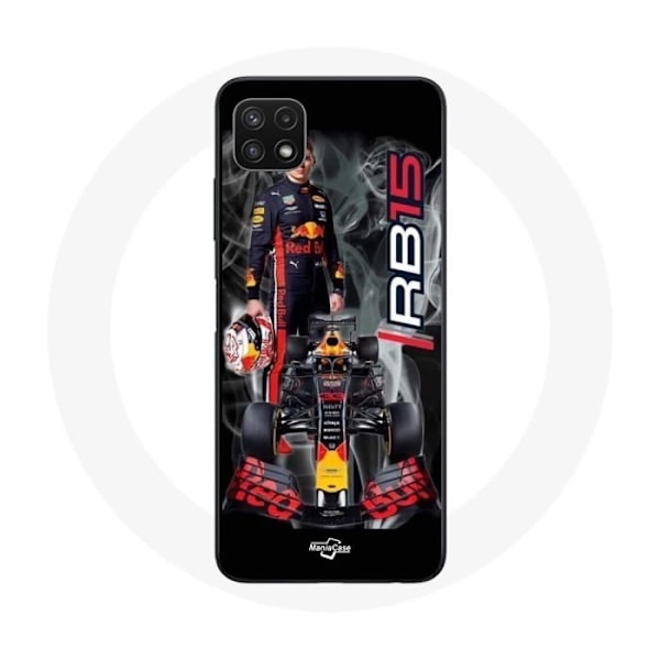 Coque - Maniacase - Samsung Galaxy A22 5G - Formel 1 Max Verstappen - Mjuk - Svart Svart