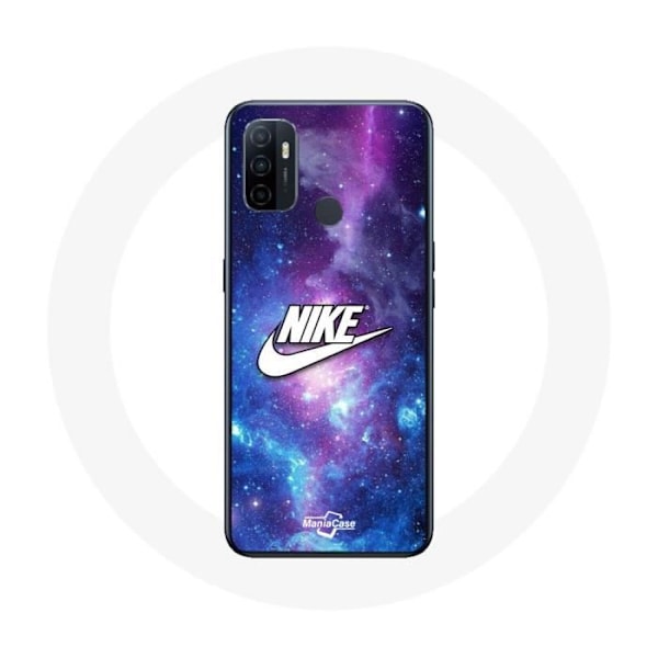 Coque - Maniacase - Oppo A53 - Nike-logotyp - Vit - Flexibel - Sportig Vit, färgglad