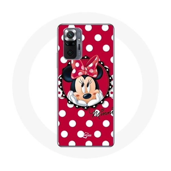 Coque för Xiaomi Redmi Note 10 Pro Minnie Mouse Tecknad Röd