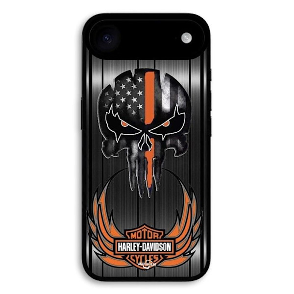 Cover til iPhone 17 Air Harley Davidson dødningehoved grå baggrund Grå