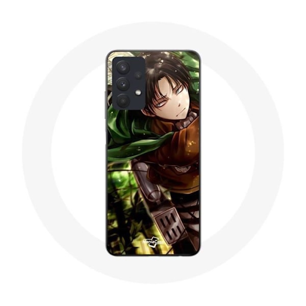 Coque - Maniacase - Samsung Galaxy A32 5G - Attack on Titan - Mjuk - Svart svart