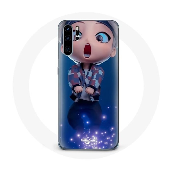 Coque för Huawei P30 BTS TinyTAN Animation V Mic Drop
