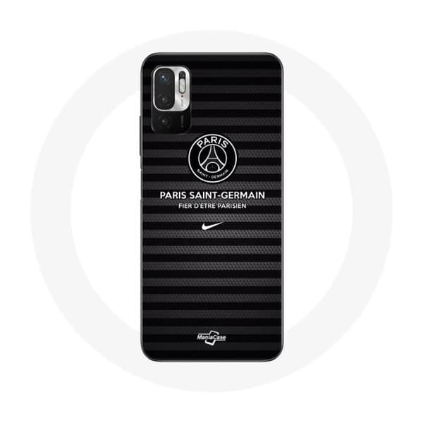 Coque - Paris Saint Germain - Xiaomi Redmi Note 10 5G - Blød - Sort - Stolt af at være Parisien