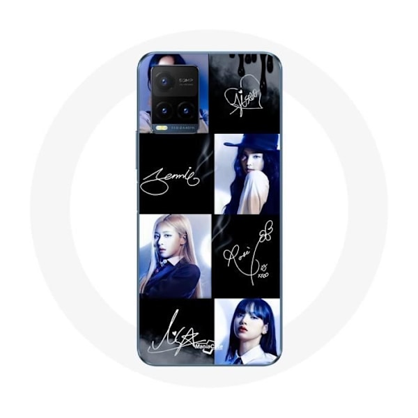 Coque - Maniacase - Y21s 2021 / Y21 2021 - Svart - Blackpink Signature - Mjuk