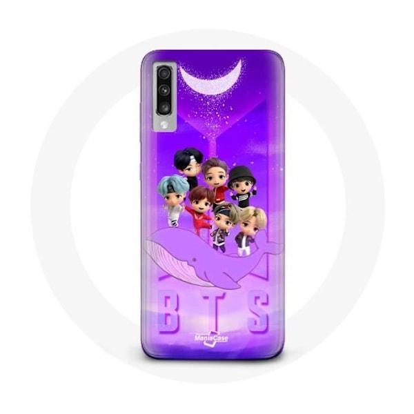 Coque för Samsung Galaxy A50 BTS TinyTAN Animation Affisch RM Jin Suga J-Hope Jimin Jungkook Och V Zero O’Clock