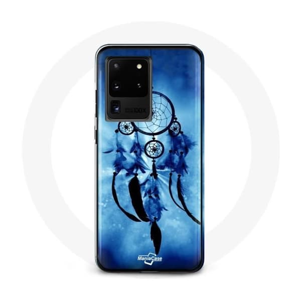 Cover - Samsung - Galaxy S20 Ultra - Drømmefanger - Blød - Syntetisk beskyttelse Blå