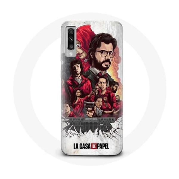 Coque för Samsung Galaxy A50 La Casa De Papel affisch konst