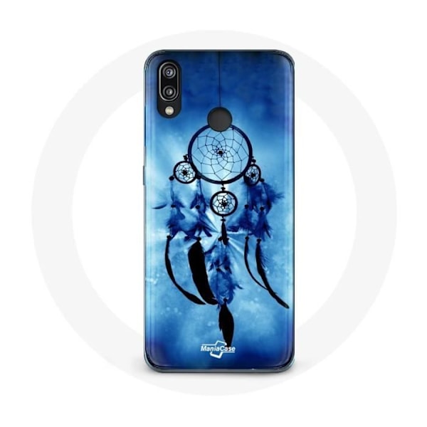 Fodral för Huawei P20 Lite - Drömfångare - Blå - Mjuk - Skydd - Blanda Blå