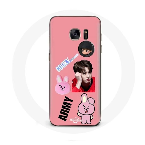Coque för Samsung Galaxy S6 BTS Bangtan Kille BT21 Cooky Jungkook ARMY