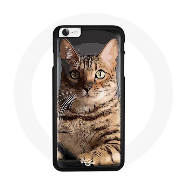 Coque - MANIACASE - Iphone 4 - Blød - Sort - Stødbeskyttelse
