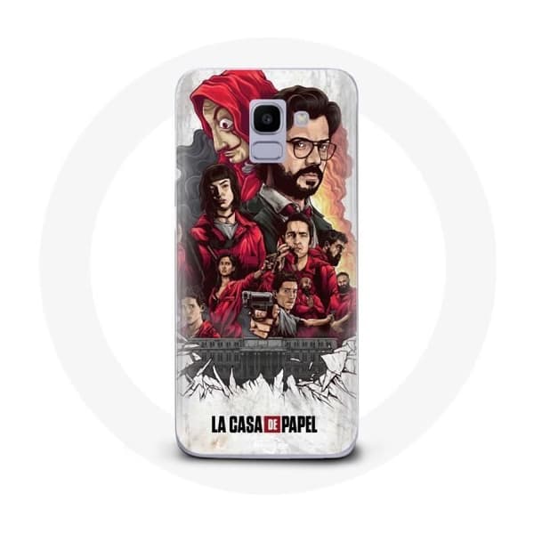 Coque - La Casa De Papel - Samsung Galaxy J6 2018 - Blød - Beskyttelse - Kunst