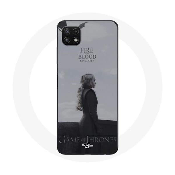 Coque - Maniacase - Samsung Galaxy A22 5G - Game of Thrones - Daenerys Targaryen - Mjuk Svart