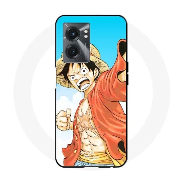Coque - Realme - V23 - Pehmeä - Monkey D Luffy - Valkoinen