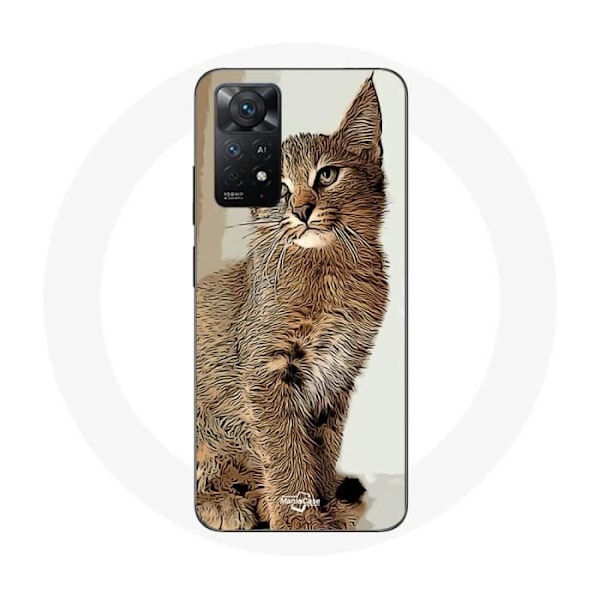 Coque - Redmi - Note 11 Pro 5G - Blød - Hvid - Katte Mønster