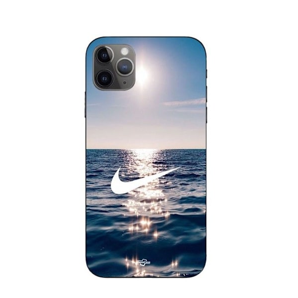 Coque Maniacase för Iphone 11 Pro max nike logotyp vit måne svart