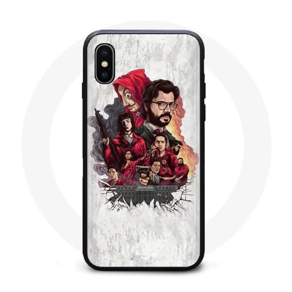 Coque Iphone XS Max Sarja naamio La Casa De Papel